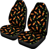 Black Carrot Pattern Print Universal Fit Car Seat Covers 102422