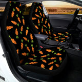 Black Carrot Pattern Print Universal Fit Car Seat Covers 102422