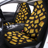 Black Cheese And Holes Pattern Print Universal Fit Car Seat Covers 102422