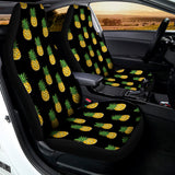 Black Cute Pineapple Pattern Print Universal Fit Car Seat Covers 102422