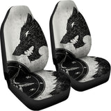 Black Demon Wolf Print Universal Fit Car Seat Covers 102422