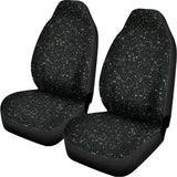 Black (NOT Real) Glitter Print Universal Fit Car Seat Covers 102422