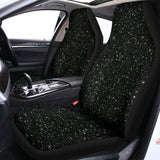 Black (NOT Real) Glitter Print Universal Fit Car Seat Covers 102422
