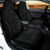 Black (NOT Real) Glitter Print Universal Fit Car Seat Covers 102422