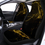 Black Gold Marble Print Universal Fit Car Seat Covers 102422