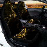 Black Gold Marble Print Universal Fit Car Seat Covers 102422