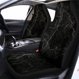 Black Grey Dark Marble Print Universal Fit Car Seat Covers 102422