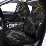 Black Grey Marble Print Universal Fit Car Seat Covers 102422