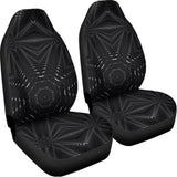 Black Kaleidoscope Print Universal Fit Car Seat Covers 102422