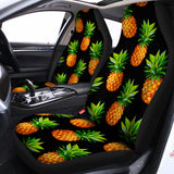 Black Pineapple Pattern Print Universal Fit Car Seat Covers 102422