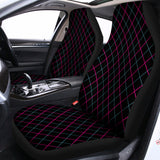 Black Pink And Blue Argyle Pattern Print Universal Fit Car Seat Covers 102422