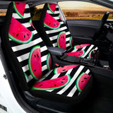 Black Striped Watermelon Pattern Print Universal Fit Car Seat Covers 102422