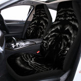 Black Tiger Portrait Print Universal Fit Car Seat Covers 102422