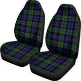Black Watch Tartan Pattern Print Universal Fit Car Seat Covers 102422