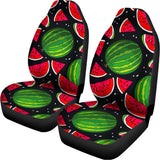 Black Watermelon Pieces Pattern Print Universal Fit Car Seat Covers 102422