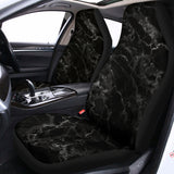 Black White Smoke Marble Print Universal Fit Car Seat Covers 102422
