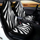 Black White Zebra Pattern Print Universal Fit Car Seat Covers 102422