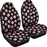 Bloody Eyeball Pattern Print Universal Fit Car Seat Covers 102422