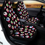 Bloody Eyeball Pattern Print Universal Fit Car Seat Covers 102422