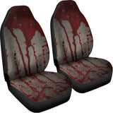 Bloody Metal Wall Print Universal Fit Car Seat Covers 102422