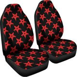 Bloody Satanic Pentagram Pattern Print Universal Fit Car Seat Covers 102422