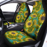 Blooming Sunflower Pattern Print Universal Fit Car Seat Covers 102422