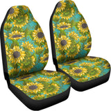 Blooming Sunflower Pattern Print Universal Fit Car Seat Covers 102422