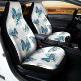 Blossom Blue Butterfly Pattern Print Universal Fit Car Seat Covers 102422