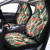 Blossom Tropical Leaves Pattern Print Universal Fit Car Seat Covers 102422