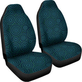 Blue Aboriginal Dot Pattern Print Universal Fit Car Seat Covers 102422