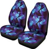 Blue Abstract Spirit Print Universal Fit Car Seat Covers 102422
