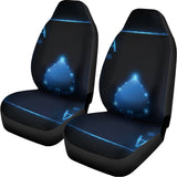 Blue Ace Card Print Universal Fit Car Seat Covers 102422