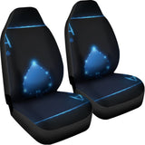 Blue Ace Card Print Universal Fit Car Seat Covers 102422