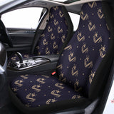 Blue And Beige Mantis Pattern Print Universal Fit Car Seat Covers 102422