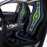 Blue And Black African Dashiki Print Universal Fit Car Seat Covers 102422
