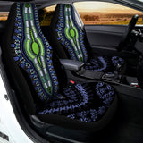 Blue And Black African Dashiki Print Universal Fit Car Seat Covers 102422