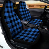 Blue And Black Buffalo Plaid Print Universal Fit Car Seat Covers 102422