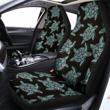 Blue And Black Sea Turtle Pattern Print Universal Fit Car Seat Covers 102422