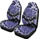 Blue And Black Snakeskin Print Universal Fit Car Seat Covers 102422