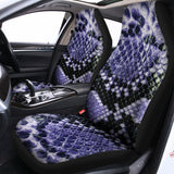 Blue And Black Snakeskin Print Universal Fit Car Seat Covers 102422