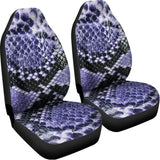 Blue And Black Snakeskin Print Universal Fit Car Seat Covers 102422