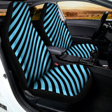 Blue And Black Stripes Pattern Print Universal Fit Car Seat Covers 102422