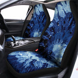 Blue And Black Tie Dye Print Universal Fit Car Seat Covers 102422