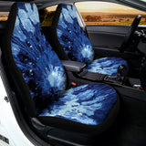 Blue And Black Tie Dye Print Universal Fit Car Seat Covers 102422