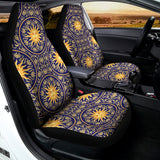 Blue And Gold Celestial Pattern Print Universal Fit Car Seat Covers 102422