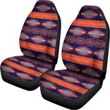 Blue And Orange Southwestern Print Universal Fit Car Seat Covers 102422