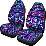 Blue And Pink Aztec Pattern Print Universal Fit Car Seat Covers 102422