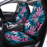 Blue And Pink Watercolor Hawaiian Print Universal Fit Car Seat Covers 102422