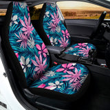 Blue And Pink Watercolor Hawaiian Print Universal Fit Car Seat Covers 102422