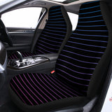 Blue And Purple EDM Wave Print Universal Fit Car Seat Covers 102422